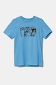 adidas Performance t-shirt bawełniany dziecięcy MESSI JJ1413 niebieski SS25
