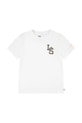 Levi's t-shirt bawełniany dziecięcy "LS" MONOGRAM TEE bawełna biały 9EL402
