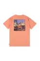 Levi's t-shirt dziecięcy CANYON LANDSCAPE TEE 9EM301 pomarańczowy SS25