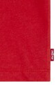 Μωρό βαμβακερό μπλουζάκι Levi's LOGO CHAMBRAY APPLIQUE TEE κόκκινο 6EM317