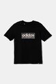 Детская хлопковая футболка adidas хлопок чёрный JX6870
