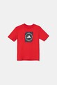 adidas tricou de bumbac pentru copii JM8233 rosu SS25