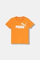Дитяча бавовняна футболка Puma ESS No. 1 Logo Tee бавовна помаранчевий 684906