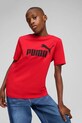 Dětské bavlněné tričko Puma ESS No. 1 Logo Tee kulatý červená 684906