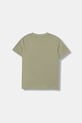 Puma t-shirt in cotone per bambini ESS No. 1 Logo Tee 684906 verde AW25