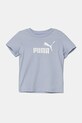 Dětské bavlněné tričko Puma ESS No. 1 Logo Tee kulatý modrá 684930