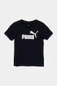 Dětské bavlněné tričko Puma ESS No. 1 Logo Tee kulatý námořnická modř 684930