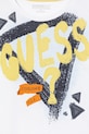 Dečki Otroška bombažna kratka majica Guess L5GI00.K8HM4.PPYA bela