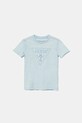 Детская хлопковая футболка Guess аппликация голубой L5GI02.K6XN4.PPYA