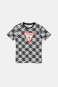 Дитяча бавовняна футболка Guess візерунок темно-синій L5GI03.K8HM4.PPYA