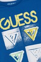 Момче Детска памучна тениска Guess L5GI13.K8HM4.PPYA син