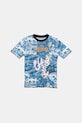Guess t-shirt bawełniany dziecięcy wzorzyste niebieski L5GI21.K8HM4.PPYA