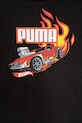 Băieți Puma tricou de bumbac pentru copii X HOT WHEELS Graphic Tee 630069 negru