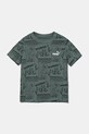 Detské bavlnené tričko Puma MID90S AOP Tee bavlna zelená 685146.B