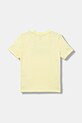 Puma t-shirt bawełniany dziecięcy ESS 2 COLOR No.1 Logo Tee 685778 żółty AW25