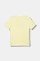 Детска памучна тениска Puma ESS 2 COLOR No.1 Logo Tee 685778 жълт AW25