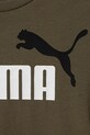 Мальчик Детская хлопковая футболка Puma ESS 2 COLOR No.1 Logo Tee 685778 зелёный