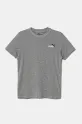 Puma t-shirt bawełniany dziecięcy ESS 2 COLOR Small No. 1 Logo Tee aplikacja szary 685779