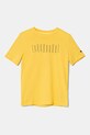 Puma t-shirt in cotone per bambini SPORT Graphic Tee cotone giallo 685850