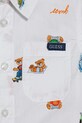 Dečki Otroška bombažna srajca Guess N5GH05.WBHQ1.PPYA bela
