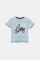 Детская хлопковая футболка Guess хлопок голубой N5GI00.K8HM4.PPYA