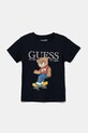 Детска памучна тениска Guess памук тъмносин N5GI04.K8HM4.PPYA