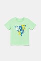 Дитяча бавовняна футболка Guess бавовна зелений N5GI10.K8HM4.PPYA