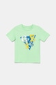Detské bavlnené tričko Guess bavlna zelená N5GI10.K8HM4.PPYA