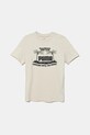 Puma t-shirt bawełniany dziecięcy MID90S Graphic Tee III nadruk beżowy 685152.B