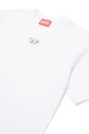 Мальчик Детская хлопковая футболка Diesel TMARCUS OVER T-SHIRT J02022 белый