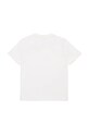 Дитяча бавовняна футболка Diesel TDIEGORL6 T-SHIRT J02033 білий SS25