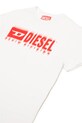 Хлопчик Дитяча бавовняна футболка Diesel TDIEGORL6 T-SHIRT J02033 білий