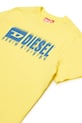Fiú Diesel gyerek pamut póló TDIEGORL6 T-SHIRT J02033 sárga
