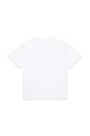 Dětské bavlněné tričko Diesel TBOXTN14 OVER T-SHIRT J02240 bílá SS25
