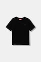 Diesel t-shirt bawełniany dziecięcy TBOGGYMEGOVALD OVER T-SHIRT nadruk czarny J02276