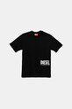 Diesel gyerek pamut póló MTFIND OVER T-SHIRTS pamut fekete J02283