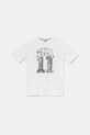 Fila tricou de bumbac pentru copii ILLERRIEDEN print alb FAT0681