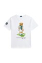 Polo Ralph Lauren tricou de bumbac pentru copii print alb 323967651001