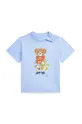 Polo Ralph Lauren maglietta in cotone neonati prodotto per bambini blu 320965279002