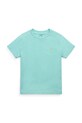 Polo Ralph Lauren tricou de bumbac pentru copii uni turcoaz 322832904176
