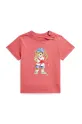 Polo Ralph Lauren maglietta in cotone neonati prodotto per bambini rosso 320965276001