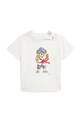 Polo Ralph Lauren tricou din bumbac pentru bebelusi print alb 320965276002