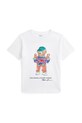 Polo Ralph Lauren tricou de bumbac pentru copii print alb 322973136002