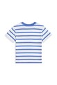Детская хлопковая футболка Polo Ralph Lauren 320965904001 голубой SS25