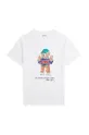 Polo Ralph Lauren tricou de bumbac pentru copii print alb 323973136002