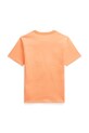 Детская хлопковая футболка Polo Ralph Lauren 323832904177 оранжевый SS25