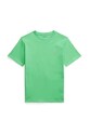 Dětské bavlněné tričko Polo Ralph Lauren kulatý zelená 323832904178