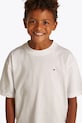 Παιδικό βαμβακερό μπλουζάκι Tommy Hilfiger KB0KB09646.PPYA λευκό