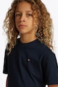 Dětské bavlněné tričko Tommy Hilfiger KB0KB09646.PPYA námořnická modř