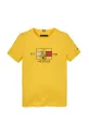 Tommy Hilfiger tricou copii KB0KB09530.128.176.PPYA galben SS25